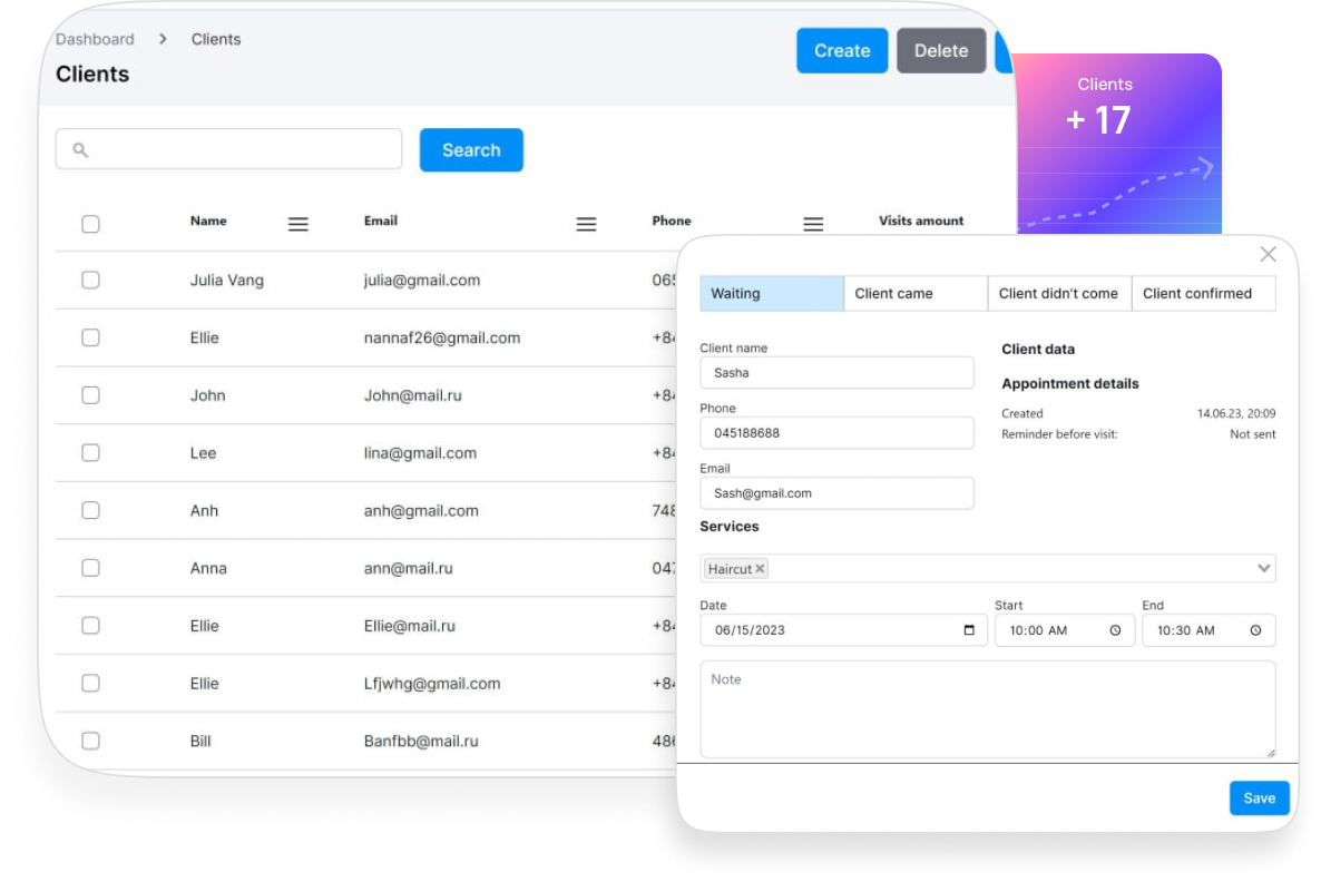 Clients Database